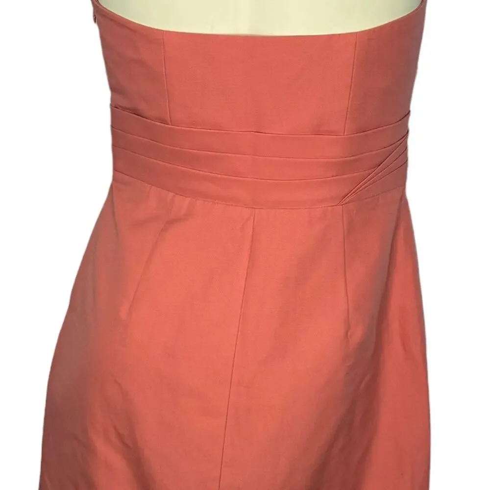 J.Crew Raquel Sheath Dress Y2K Sweet Papaya Strapless 4